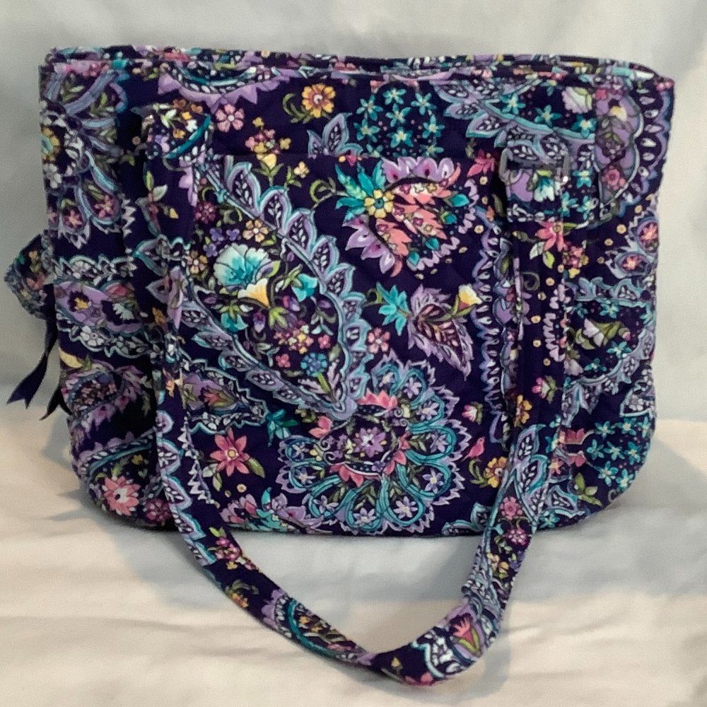 Vera Bradley Multi-Compartment Shoulder Bag in French Paisley (Cotton)